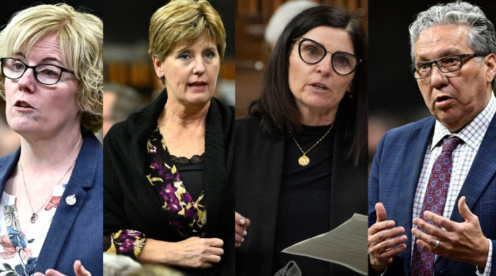 Ministers Qualtrough, Bibeau, Tassi and Vandal